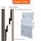 2 inch French Cleat Picture Hanger, Aluminum Mirror Hanging Kit with Hardware, Ideal for Artwork, Whiteboard, Cabinet, Holds 30 lbs. per Pair, 2 Pairs